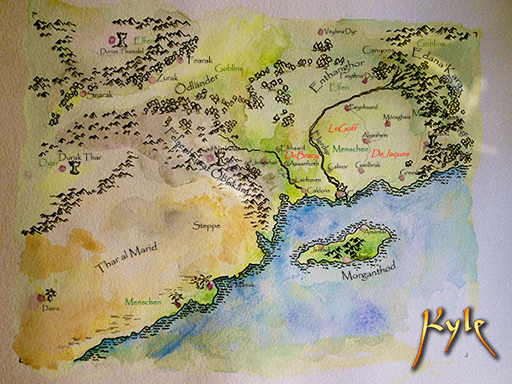 Map of the kingdom Calhuh